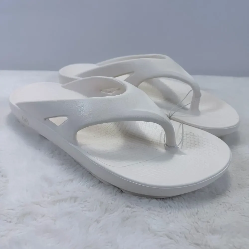 Hurley Injection Flip Flops Mens Size 13 Cream Beach Sandals NEW